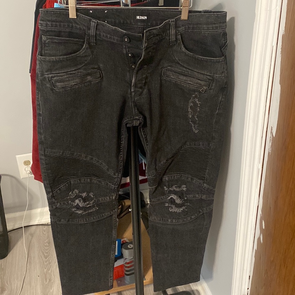 HUDSON BLINDER SKINNY BIKER JEAN SIZE 36